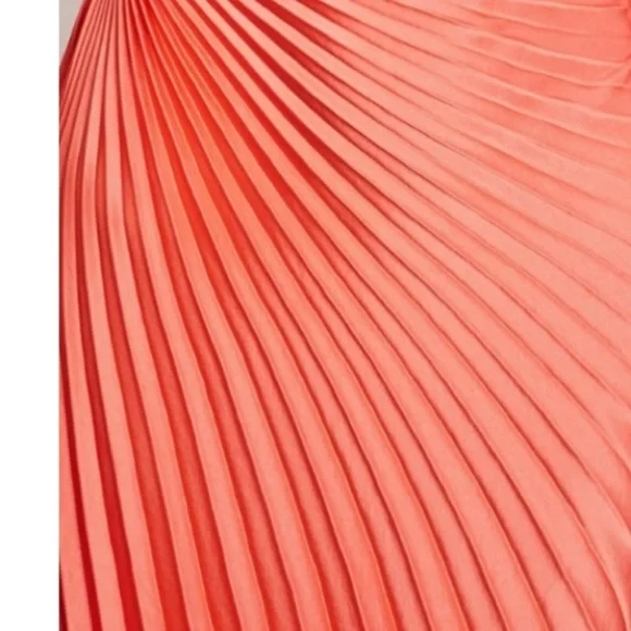 ALC Delphina Satin Dress in Coral.